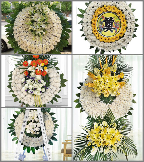 山东青岛莱西市孙受镇藕湾头村花圈速递